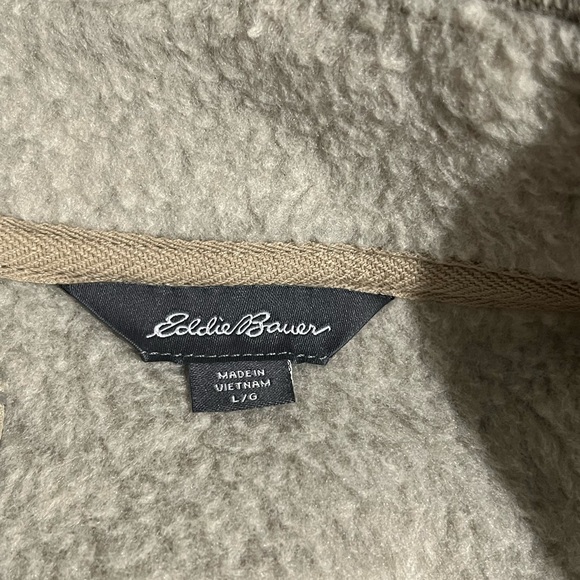 Eddie Bauer 1/4 zip sweater Fleece - Picture 3 of 4